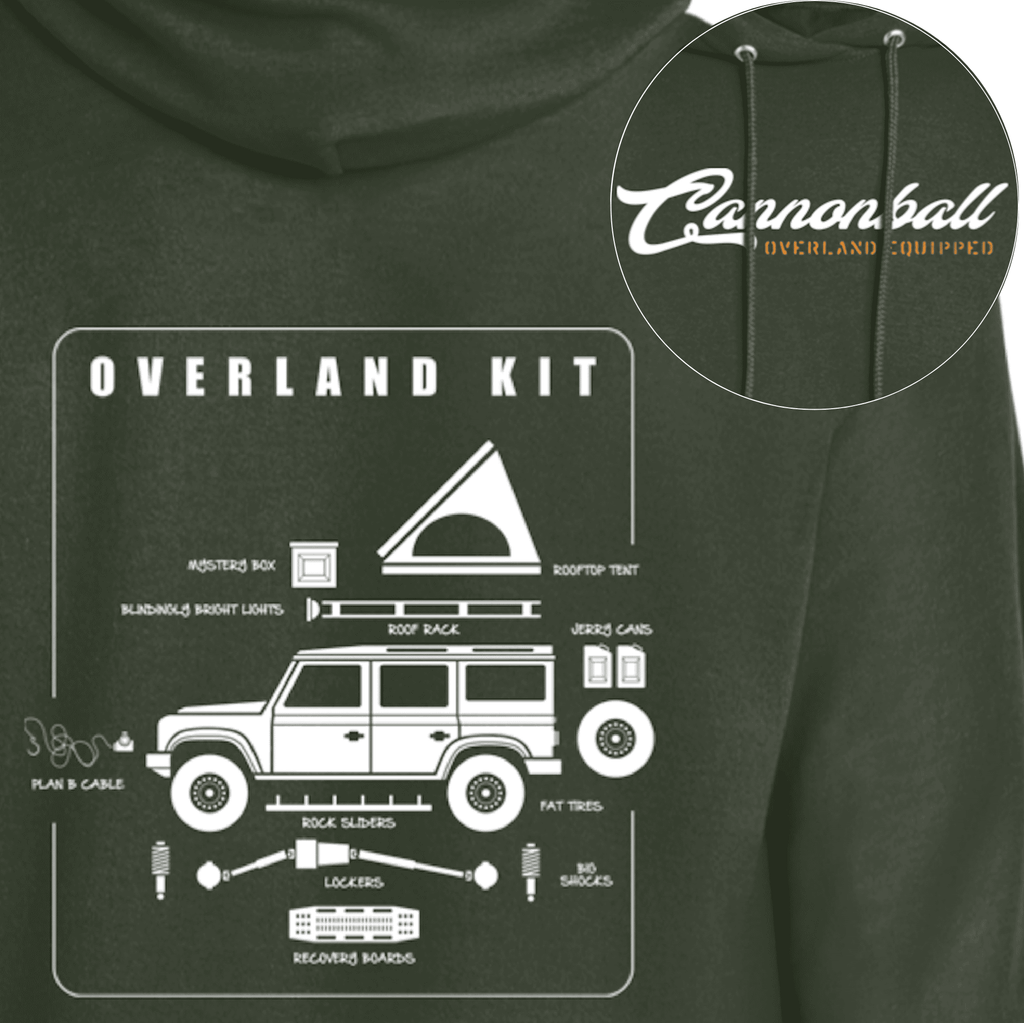 Overland Kit, Hoodie, Icons, Off-road and Camping Gear, Icons, truck 4WD