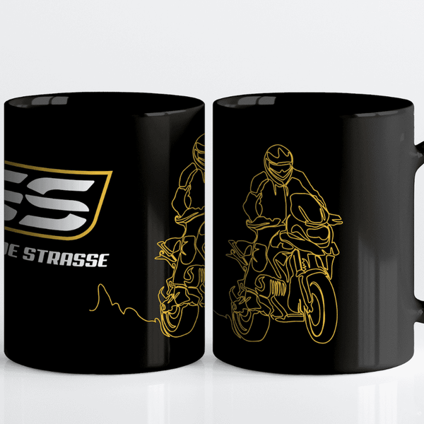 BMW GS, Adventure Bike Rider, Mug, One-line Art, Enjoy the Ride