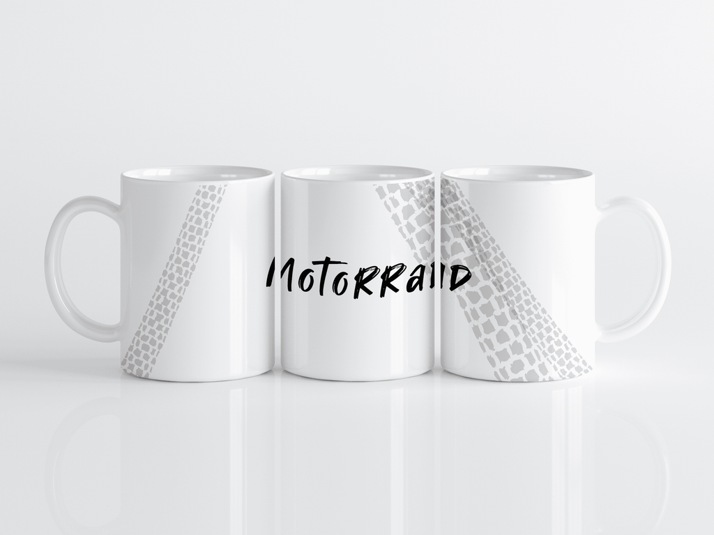 Motorcycle Mug, Motorrad Love, Tires, Track Dirt Everywhere, Knobbies