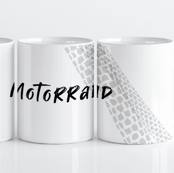 Motorcycle Mug, Motorrad Love, Tires, Track Dirt Everywhere, Knobbies