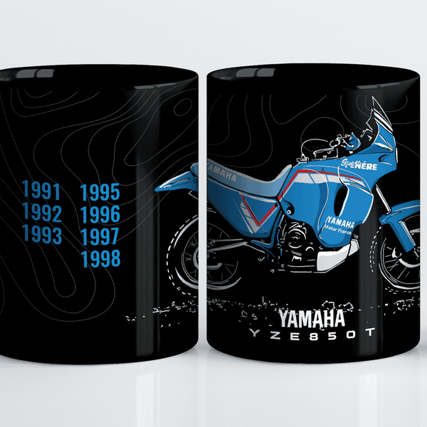 Super Ténéré 850, Vintage Rally bike, Motorcycle Mug, 1990s Moto Legend