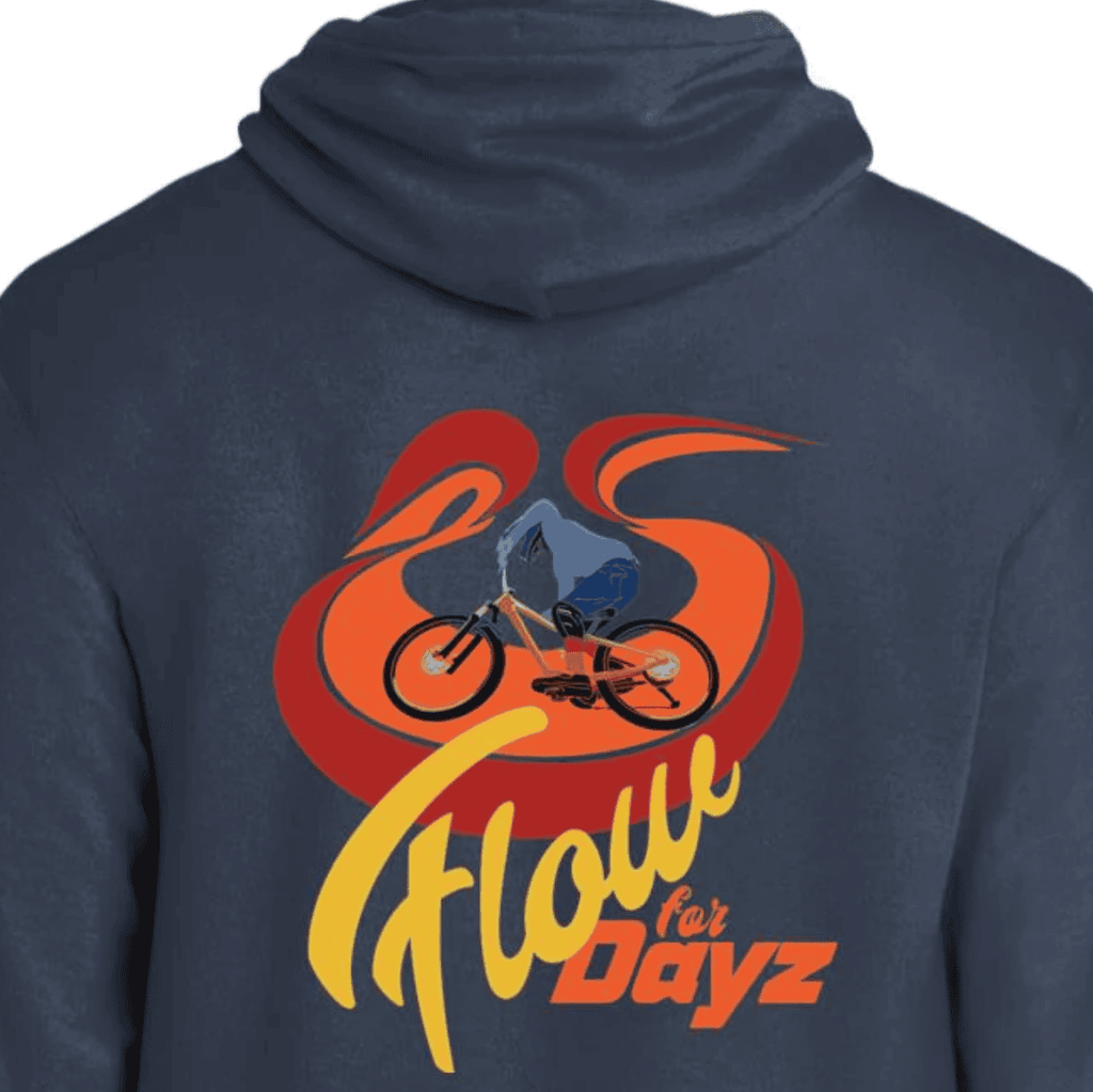 Mountain Bike, Hoodie, Colorful Graphic, Bike Park, Flow Trail, MTB
