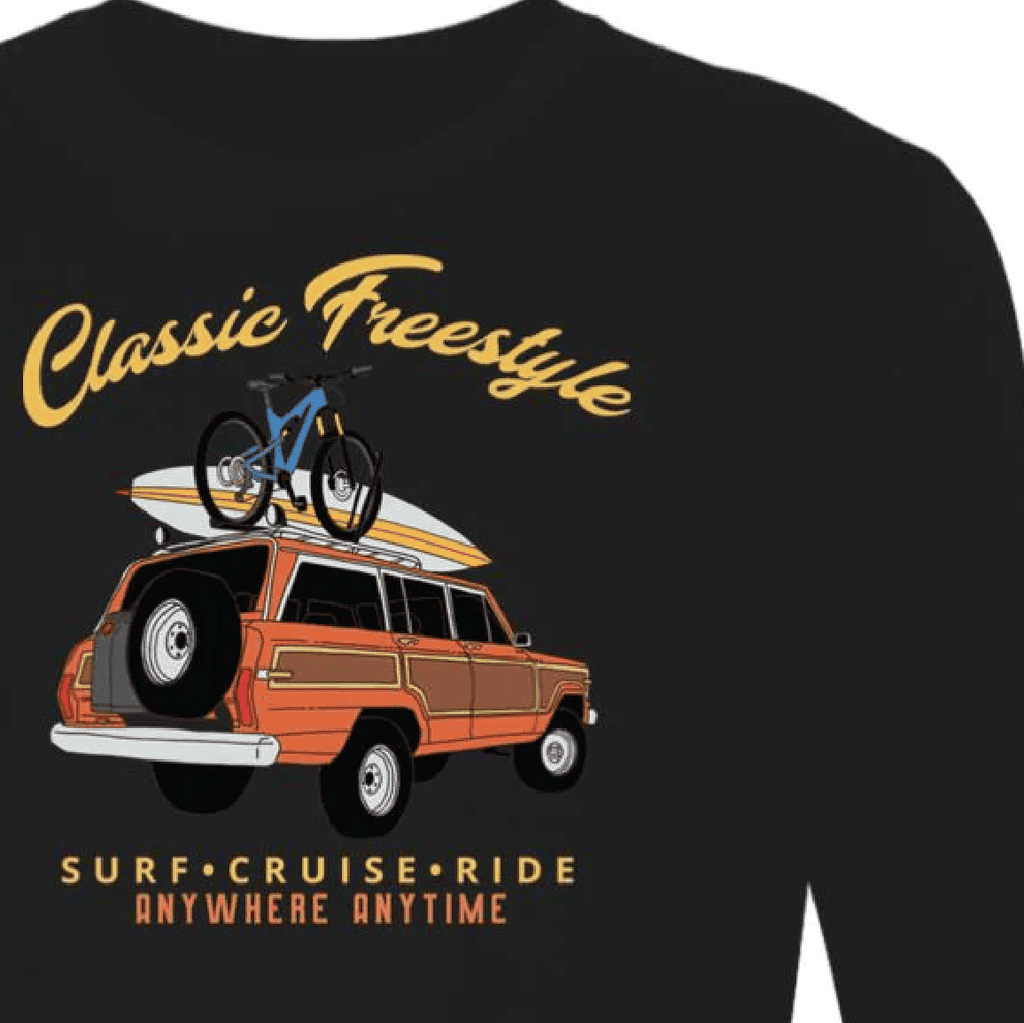 Vintage Woody Wagon, Long Sleeve T-shirt, American Off-road classic