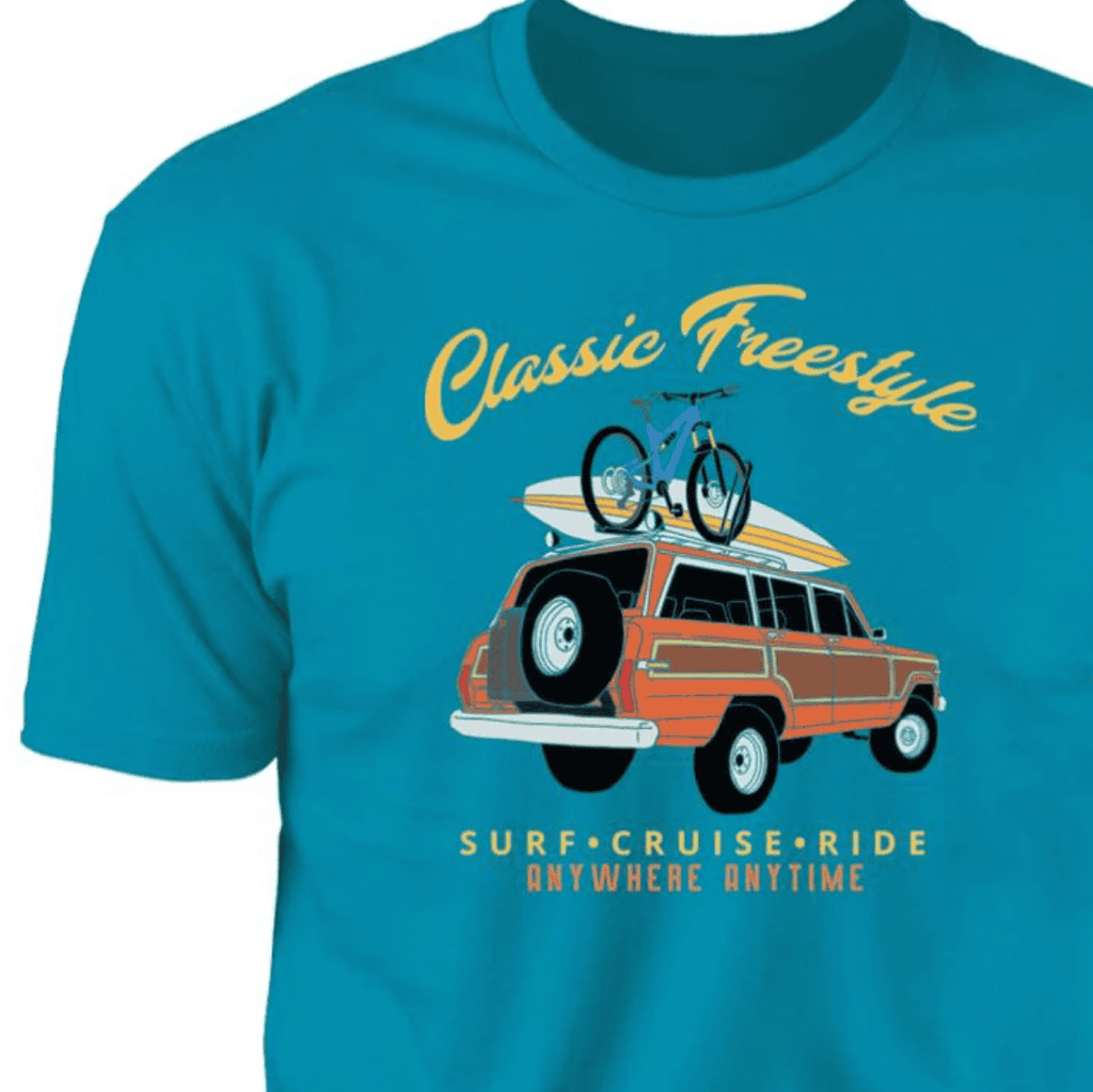 Vintage Woody Wagon, Fun T-Shirt, American Adventure 4WD