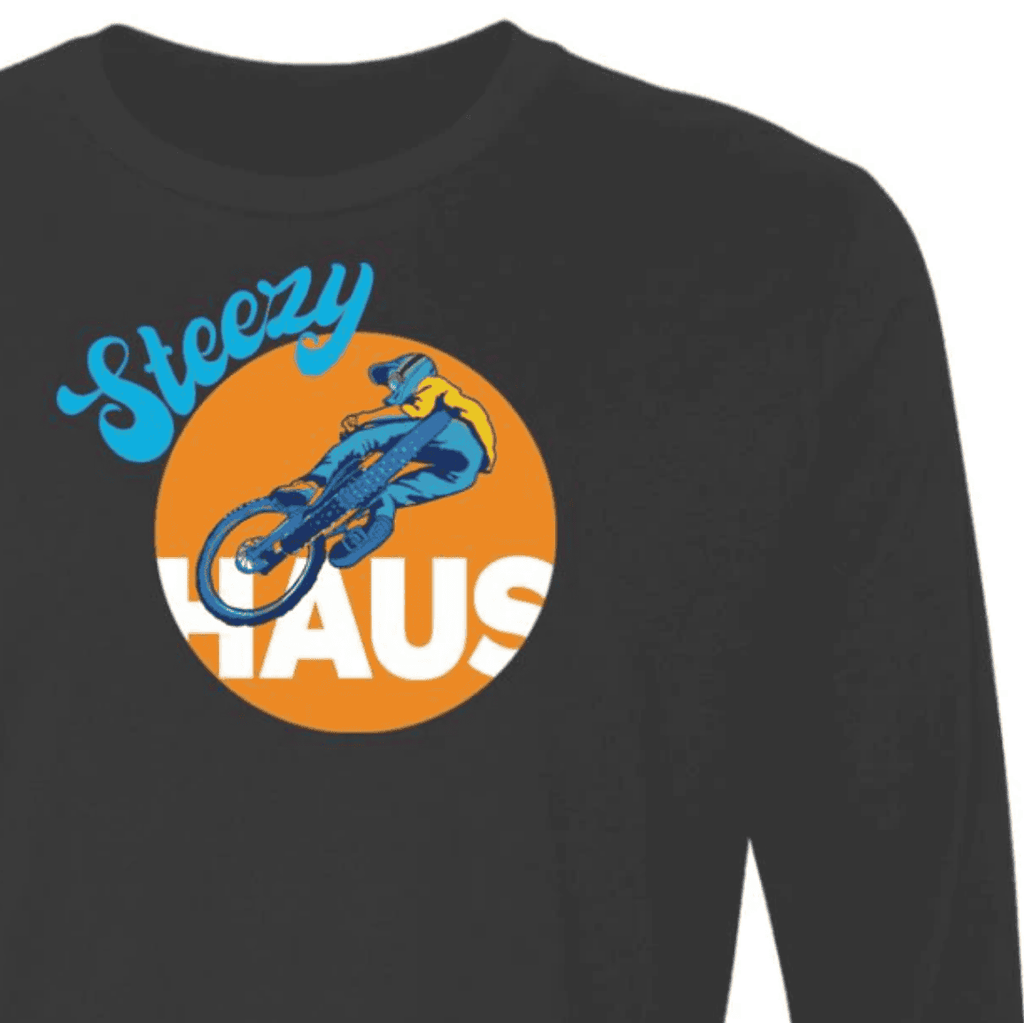 Mountain Bike, Long Sleeve, Scrub Jump, hand-drawn, MTB, cotton