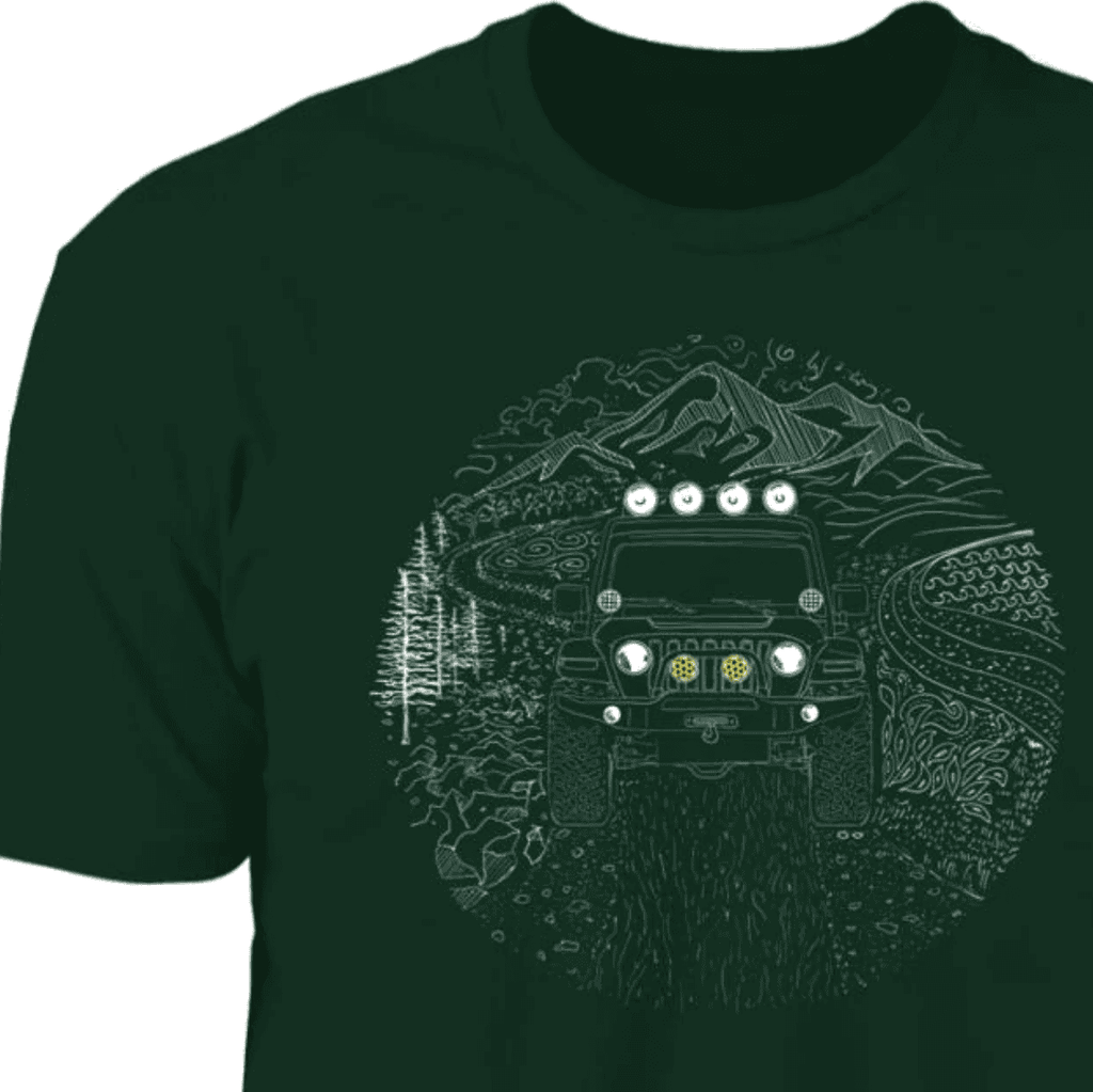 American Off-road, Adventure Vehicle T-shirt, Hidden Picture, 4WD