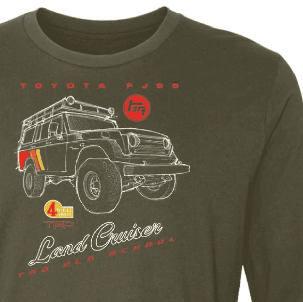 Land Cruiser FJ55, Long Sleeve T-Shirt, Vintage Adventure 4WD