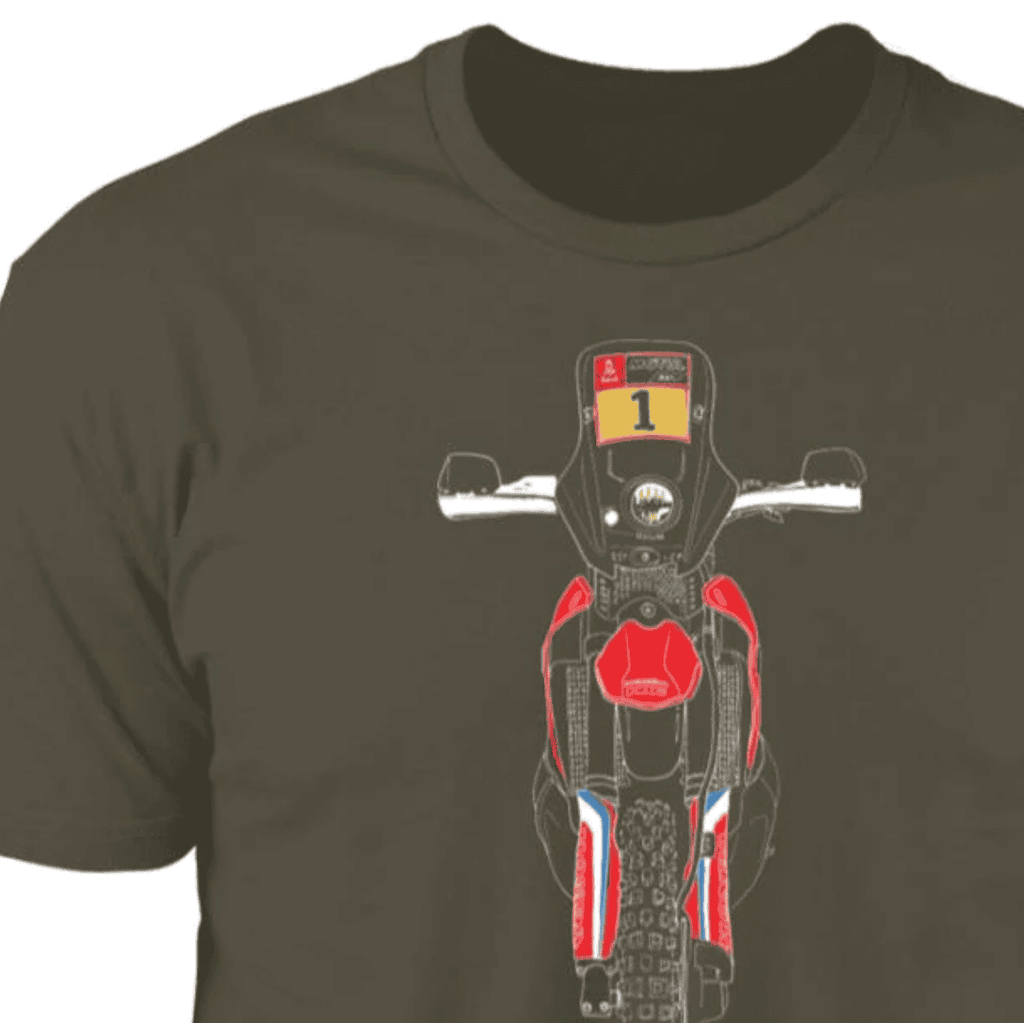 Honda CRF 450, Rally Motorcycle T-shirt, Adventure Bike, Hand-drawn