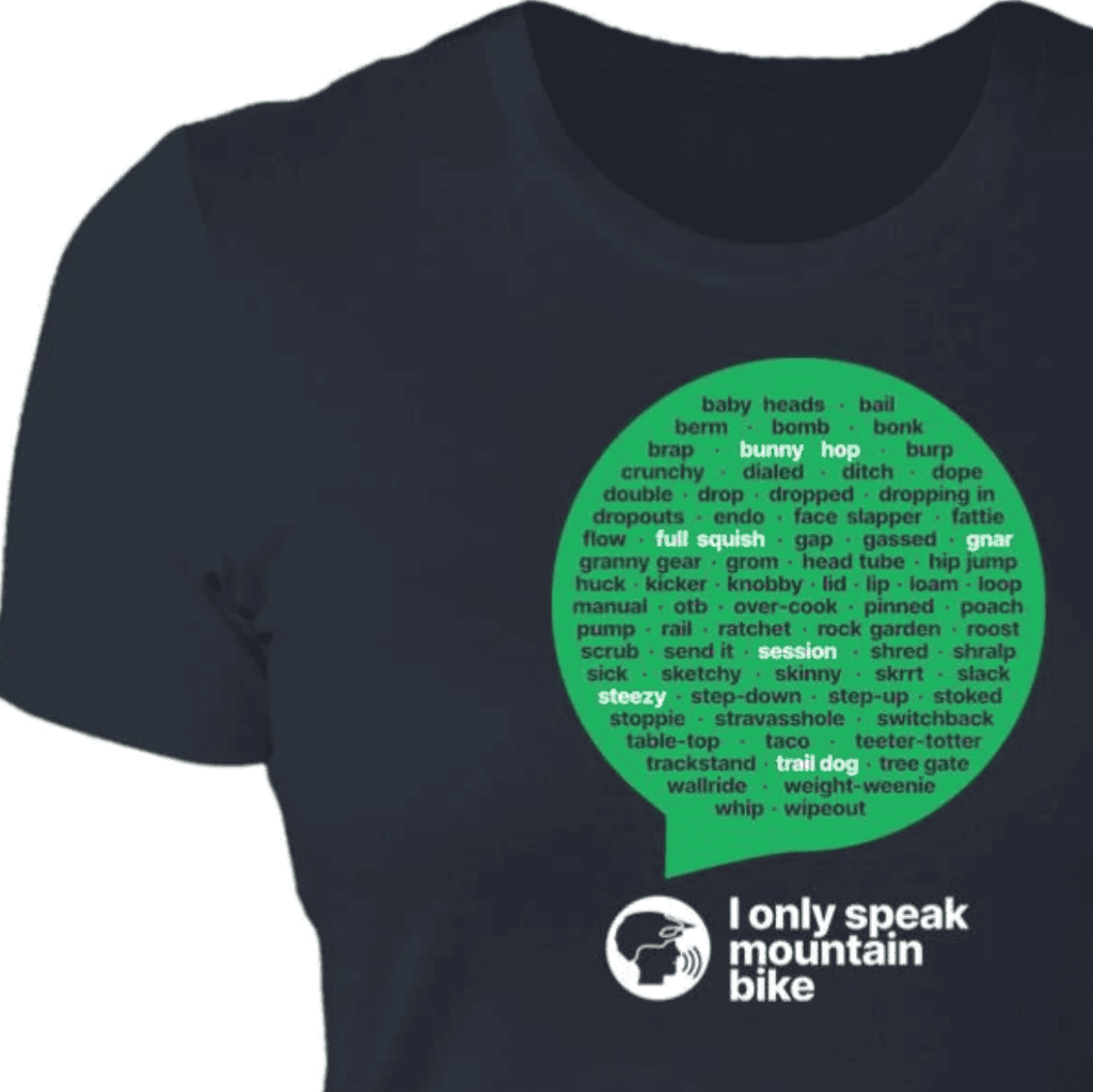 Mountain Bike, Women T-shirt, MTB slang, dictionary, hand-drawn, Cotton