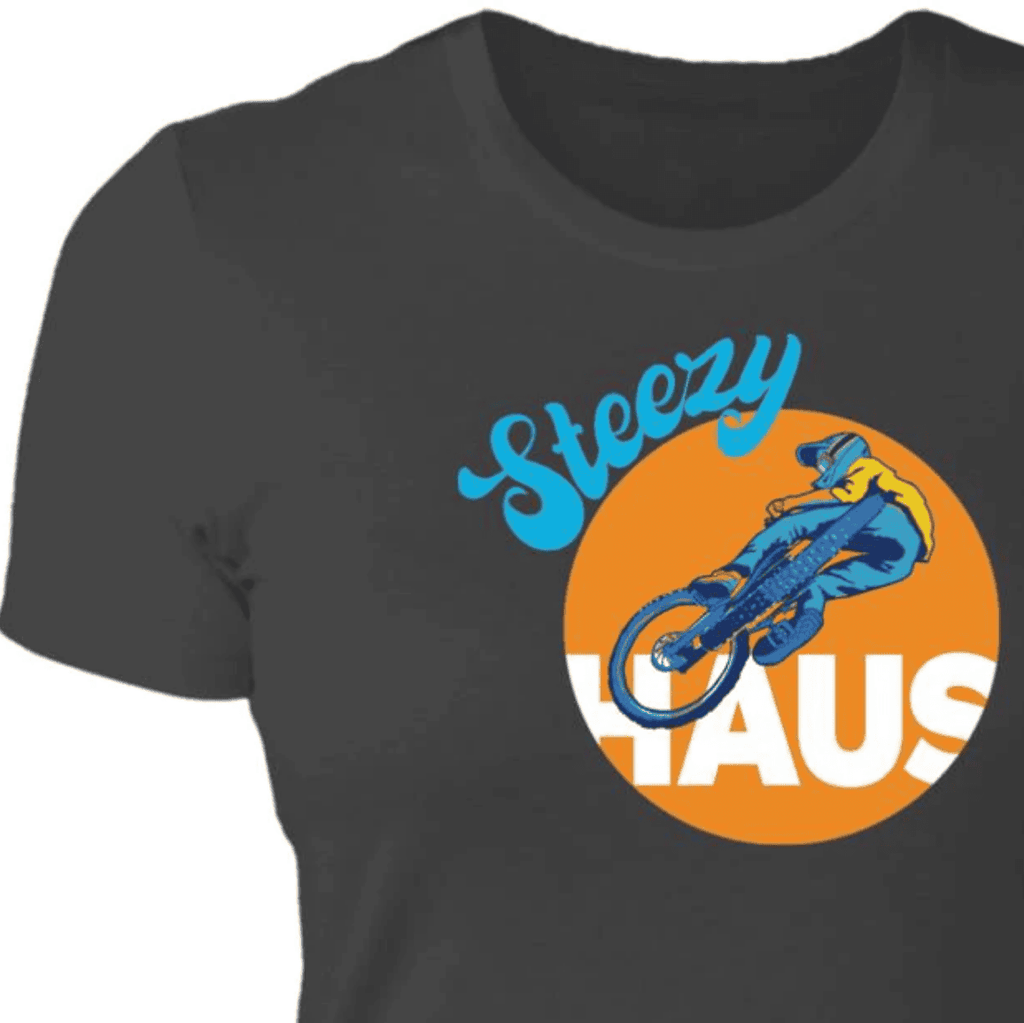 Mountain Bike, Women T-shirt, Scrub Jump, hand-drawn, MTB, cotton