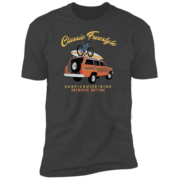 Vintage Woody Wagon, Fun T-Shirt, American Adventure 4WD