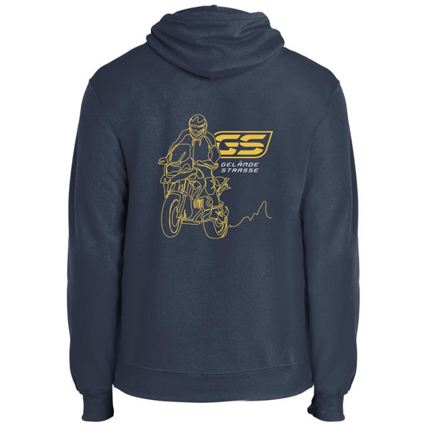 BMW Adventure Rider, Motorcycle Hoodie, One-line Art, 2-Sided Print