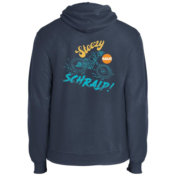 Mountain Bike, Hoodie, Downhill, hand-drawn rider, MTB, smooth cotton