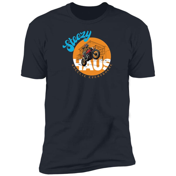 Motorcycle Wheelie, T-shirt, Scrambler, Indian FTR, hooligan, cotton