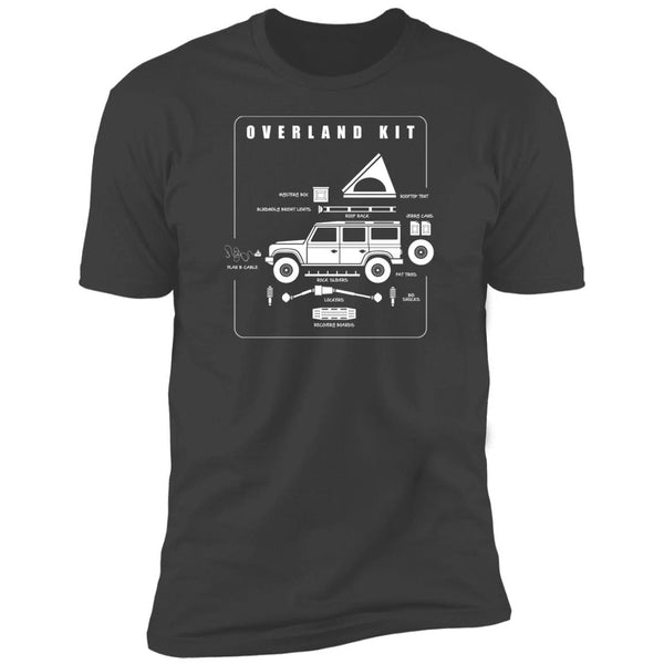 Overland Essentials Kit, T-shirt, Icons, Off-road Gear, Camping, 4WD