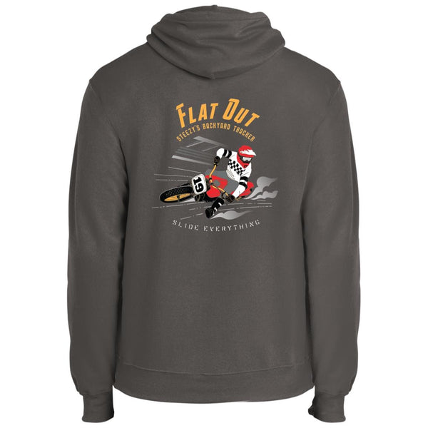 Flat Track, Motorcycle Hoodie, Scrambler, Two-sided Print, bold design