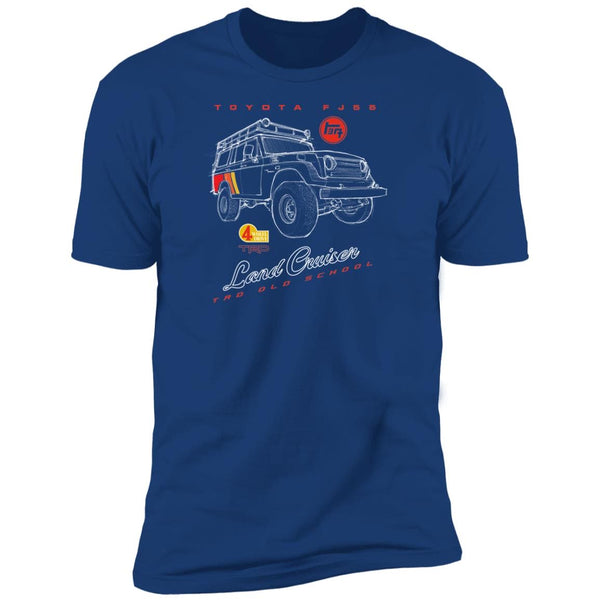 Land Cruiser FJ55, Vintage 4x4 Vehicle, T-shirt, Outfitted gear, TEQ Japan