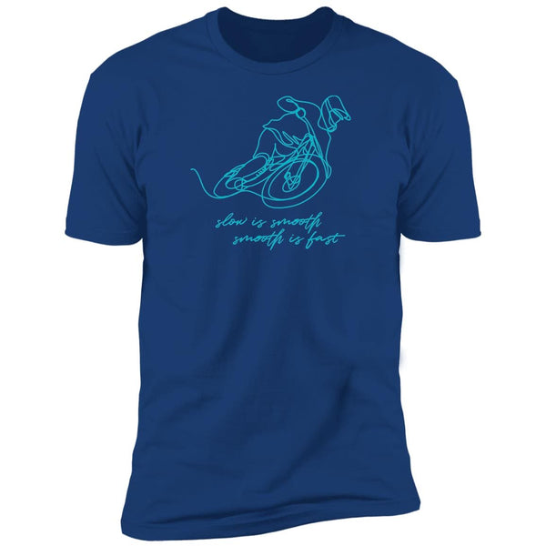 Mountain Bike, T-shirt, One-line art, downhill, MTB racer, All Cotton